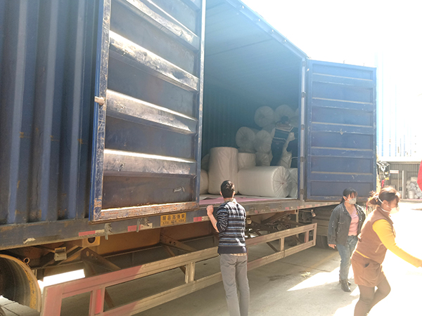 N95口罩熱風棉裝車